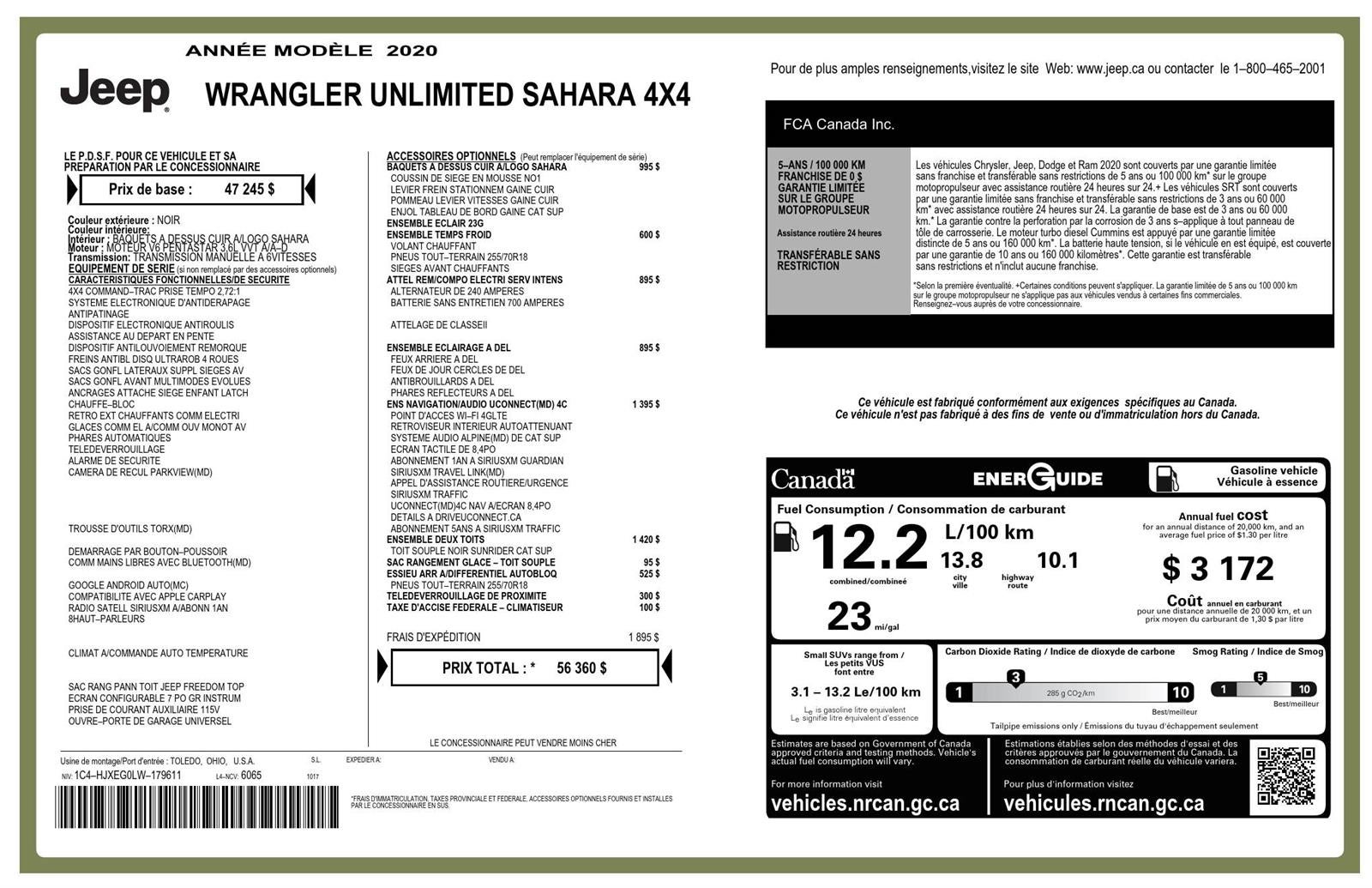 2020 Jeep Wrangler Unlimited Sahara