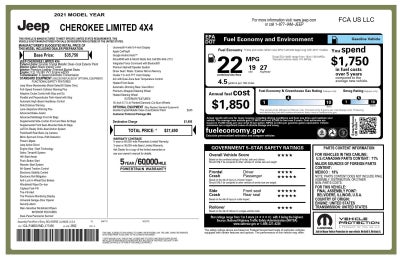 2021 Jeep Cherokee Limited 4x4