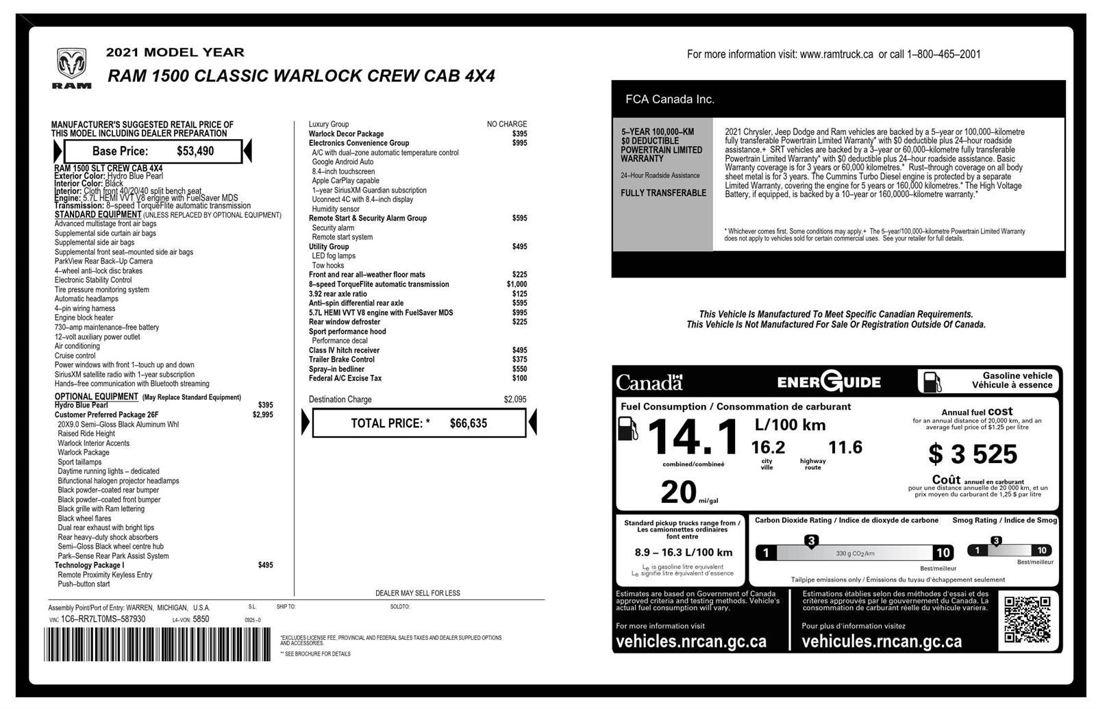 2021 RAM 1500 Classic SLT