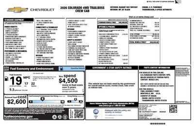 2026 Chevrolet Colorado Trail Boss