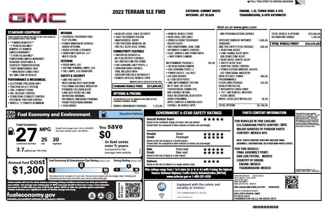 2022 GMC Terrain SLE