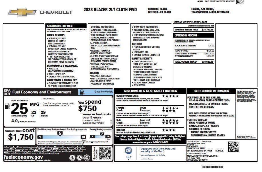 2023 Chevrolet Blazer 2LT
