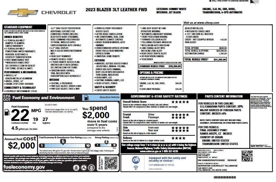 2023 Chevrolet Blazer 3LT