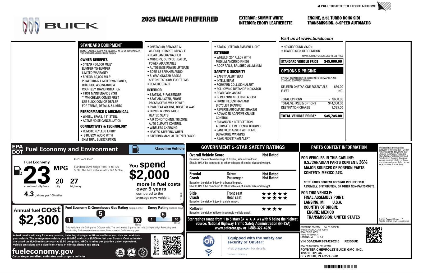 2025 Buick Enclave Preferred
