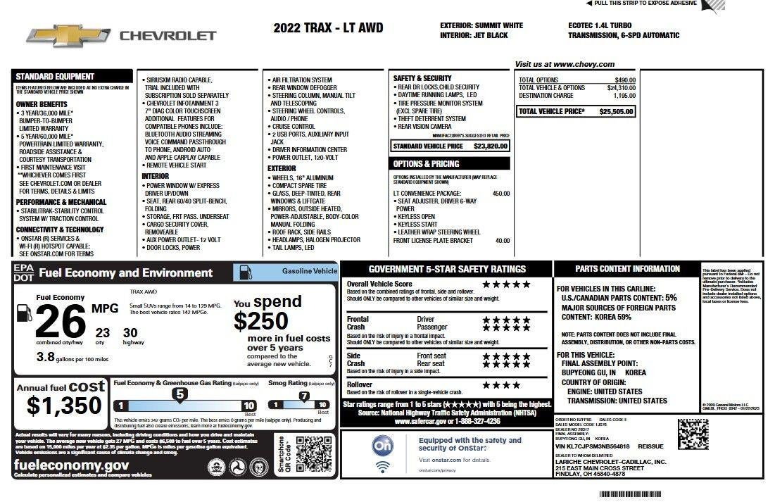 2022 Chevrolet Trax LT