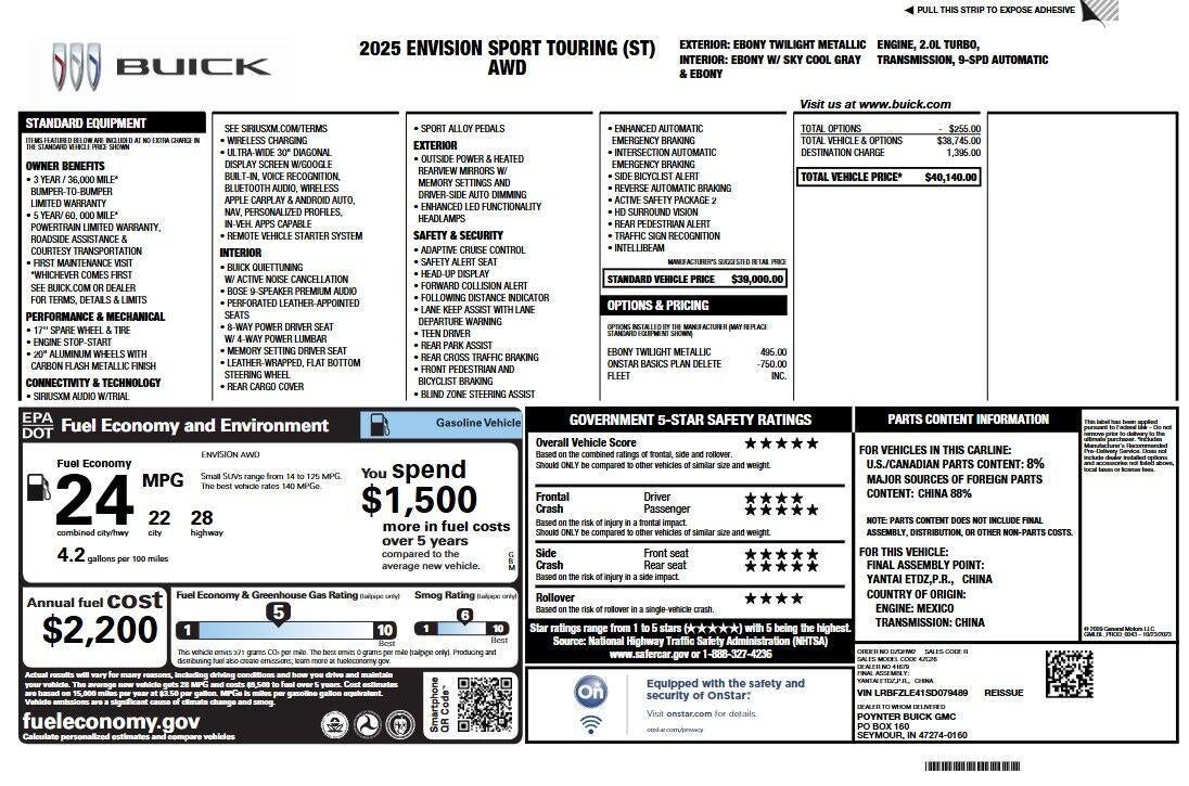 2025 Buick Envision Sport Touring