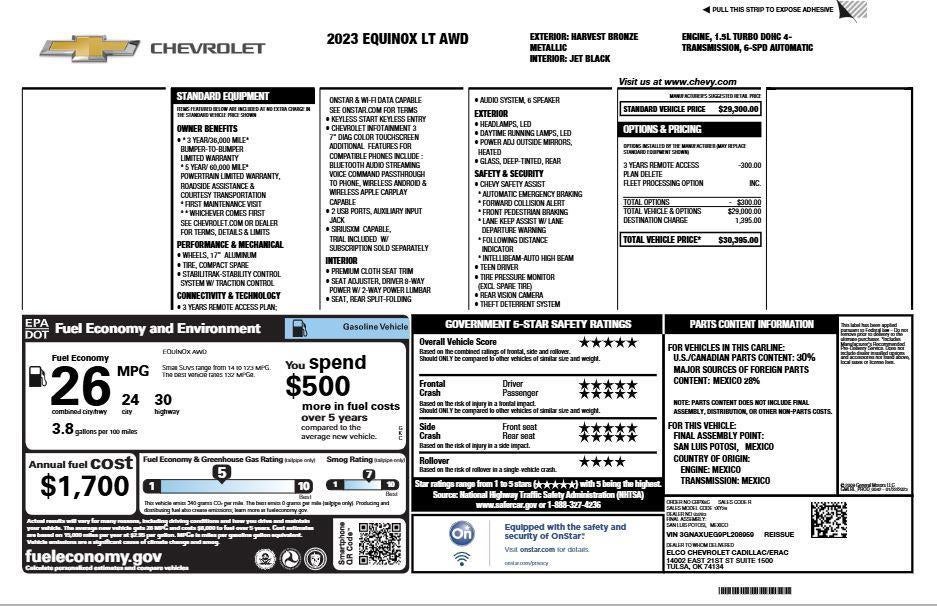 2023 Chevrolet EQUINOX AWD 4DR LT W/1LT