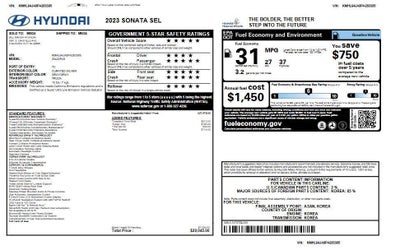 2023 Hyundai SONATA SEL 2.5L *LTD AVAIL*